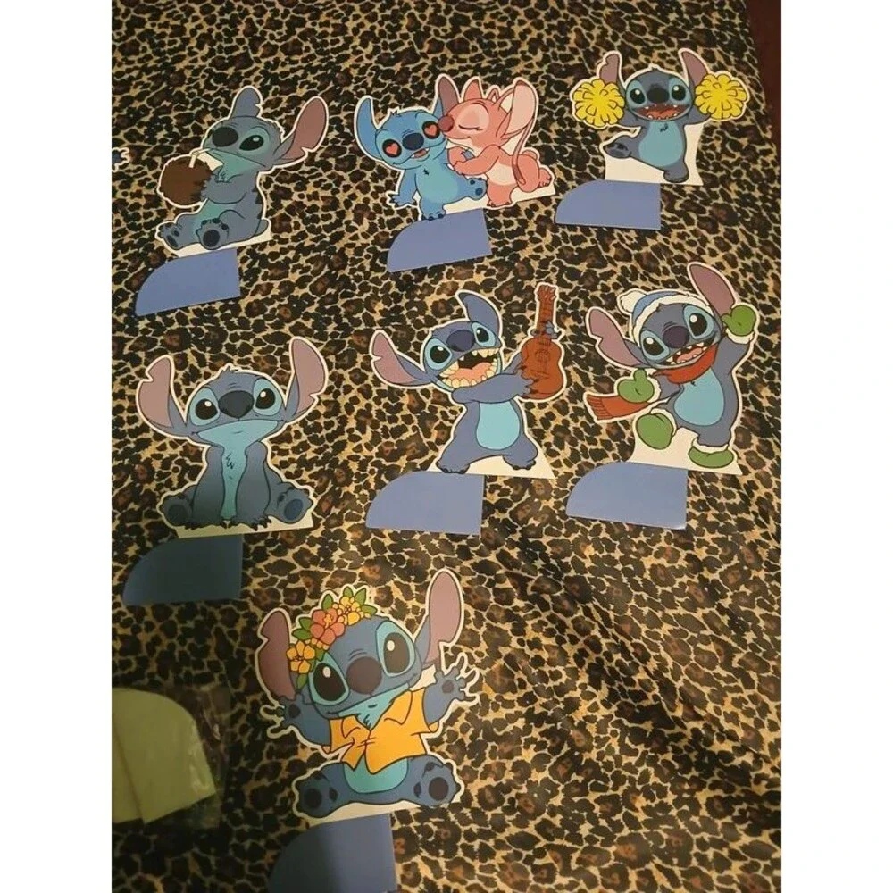 New Lilo & Stitch themed birthday party table centerpieces.